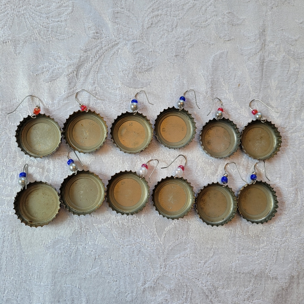 NWT HAND MADE Natural light earrings - Picture 3 of 6